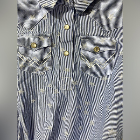 Wrangler Star Western Shirt With Pearl Buttons - Picture 8 of 8